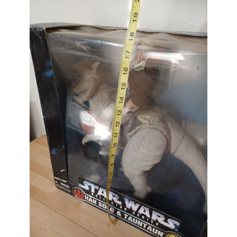 NEW DAMAGED BOX Star Wars Action Figure Han Solo Tauntaun 12" Kenner Collector E - Picture 12 of 12